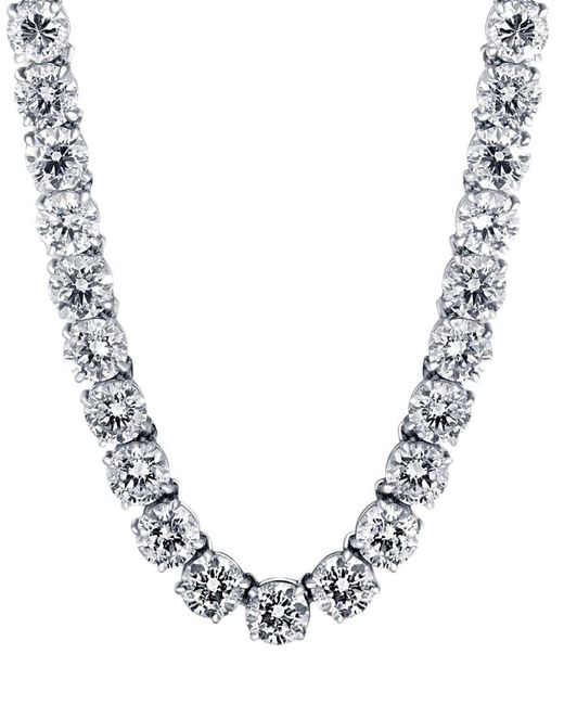 Lab Grown Diamonds Metallic 14K 40.00 Ct. Tw. Lab-Grown Diamond Necklace