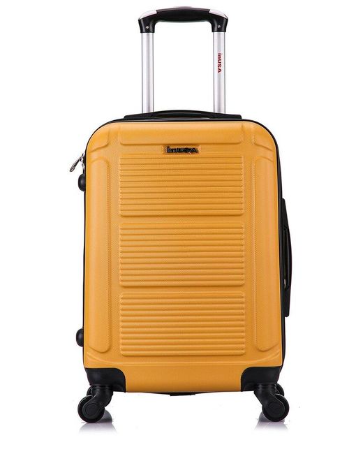 InUSA Orange Pilot Lightweight Hardside Luggage 20in