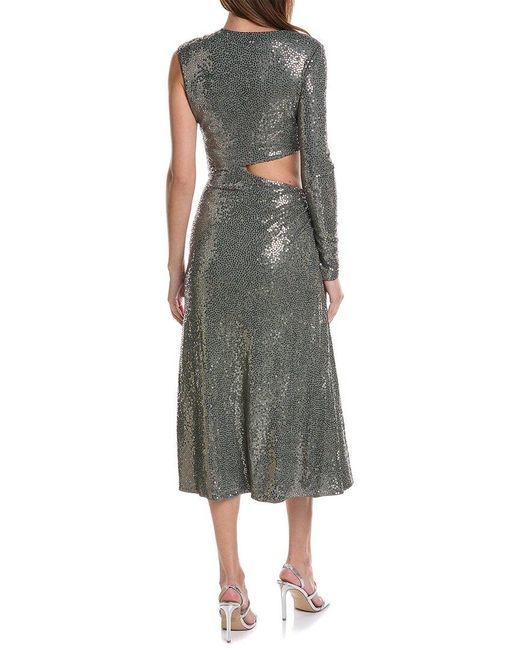 Michael Kors Gray Cutout Sequin Gown
