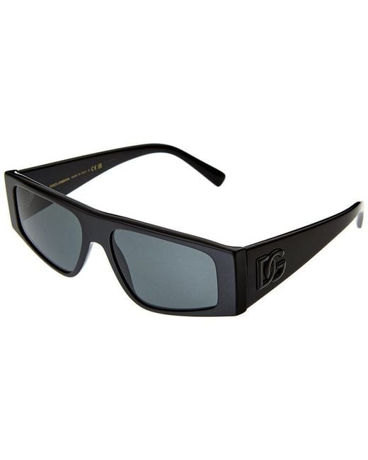 Dolce & Gabbana Black Unisex Dg4453 55mm Sunglasses