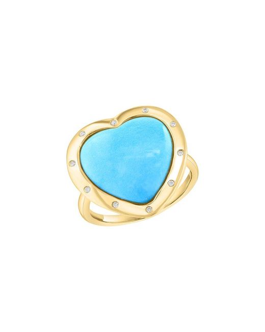 Effy Fine Jewelry Blue 14K Over 4.93 Ct. Tw. Diamond & Ring