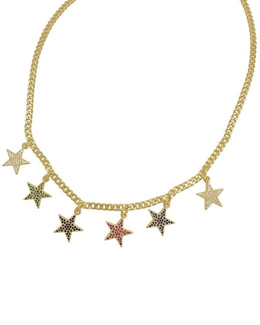 Adornia Metallic 14k Plated Charm Necklace