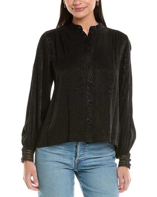 Shoshanna Black Compass Top
