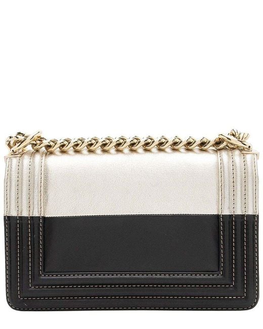 Chanel Black Bicolor Calfskin Small Boy Bag (authentic Pre-loved)