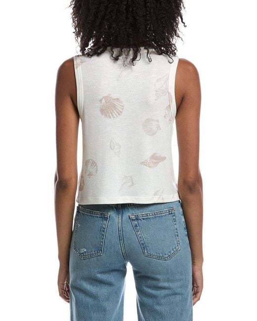 Z Supply Blue Warmer Days Shell Tank Top