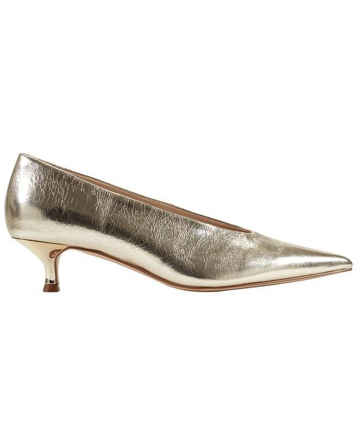 Marc Fisher White Cecile Leather Pump
