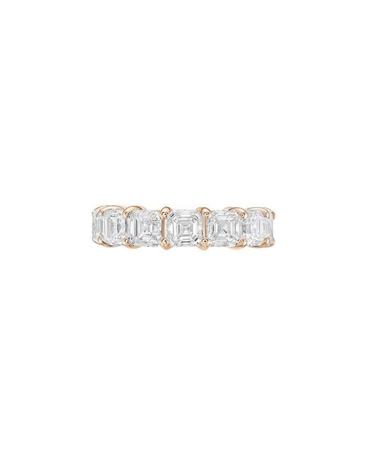 Diana M White Diana M. 14K Rose 10.00 Ct. Tw. Lab-Grown Diamond Ring