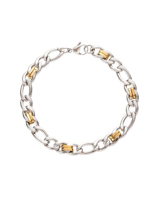 Eye Candy LA Metallic Luxe Collection Titanium Cuban Link Bracelet