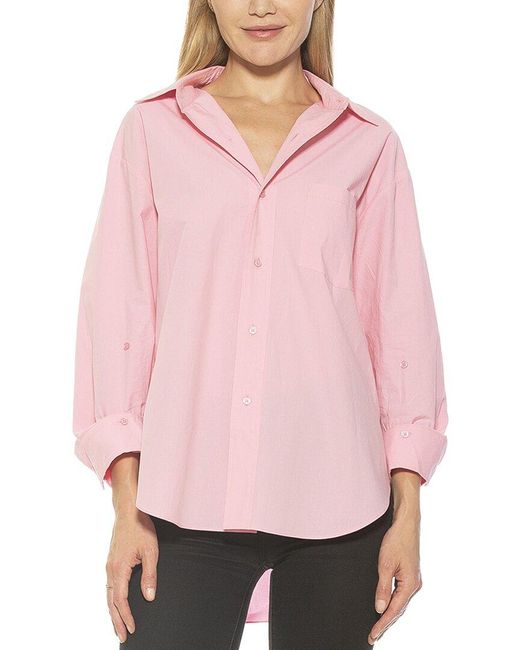 Alexia Admor Pink Amber Shirt