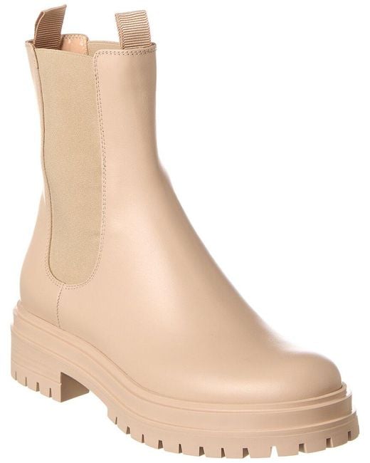 Gianvito Rossi Natural Chester Leather Boot