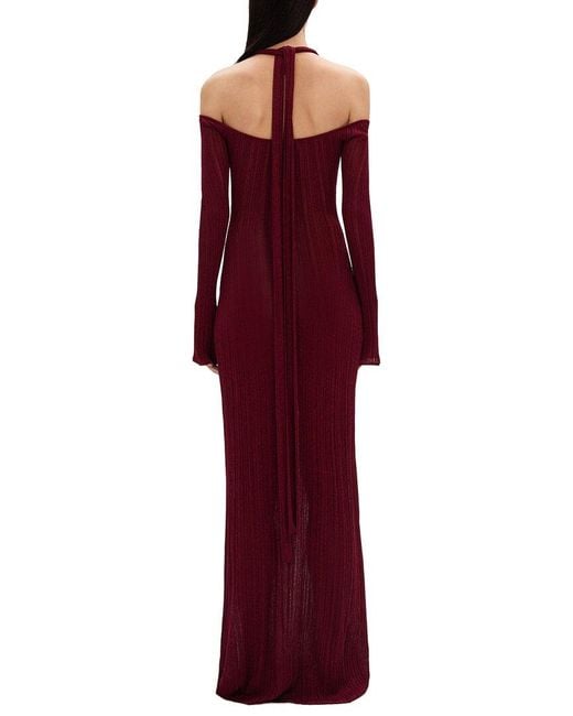 Misha Red The 'Echo' Knit Dress