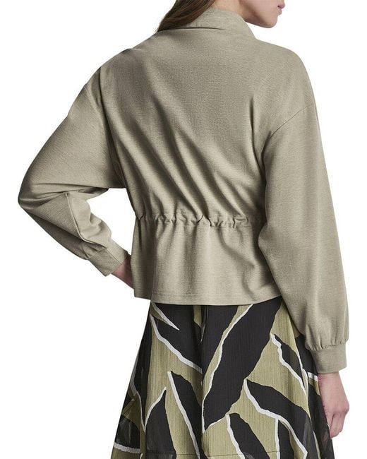 DKNY Gray Arid Pique Technical Jacket