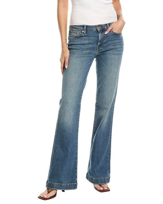 7 For All Mankind Blue Dojo Felicity Flare Jean