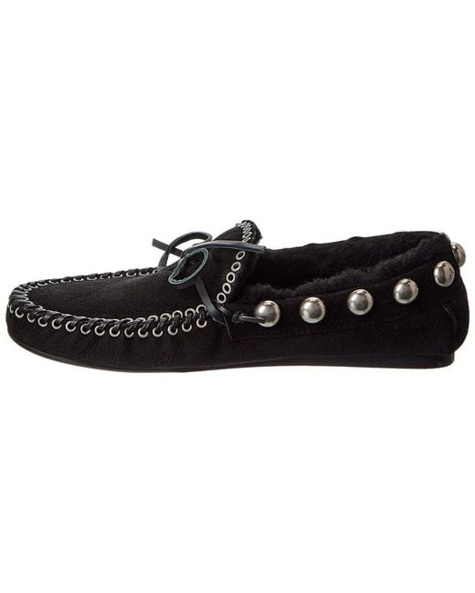 Isabel Marant Black Faomee Suede Loafer