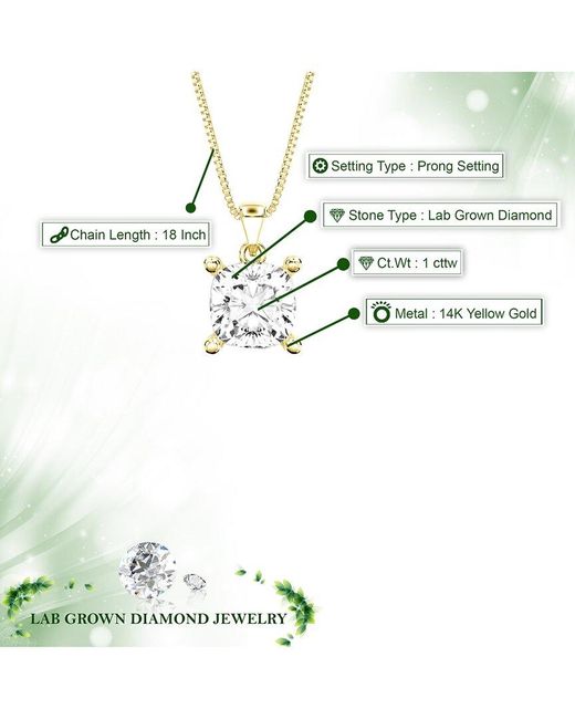 Amairah Metallic 14K 1.00 Ct. Tw. Lab-Grown Diamond Necklace