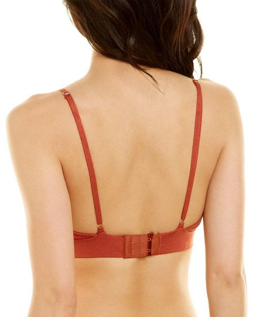 Dodo Bar Or Orange Willa Silk Knit Bra