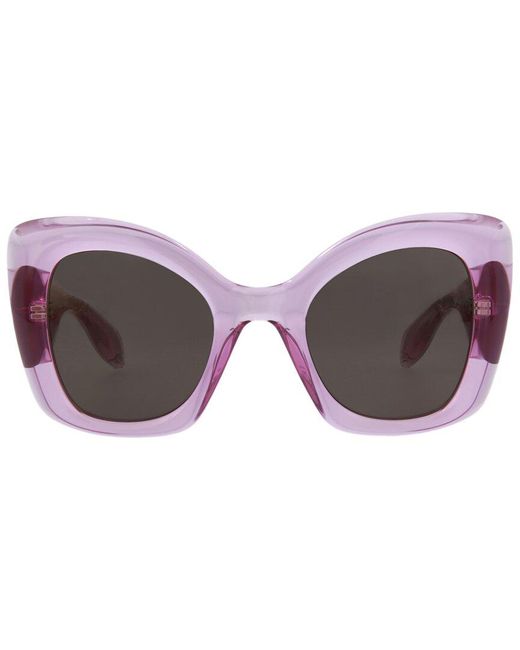 McQ Alexander McQueen Purple 53mm Sunglasses