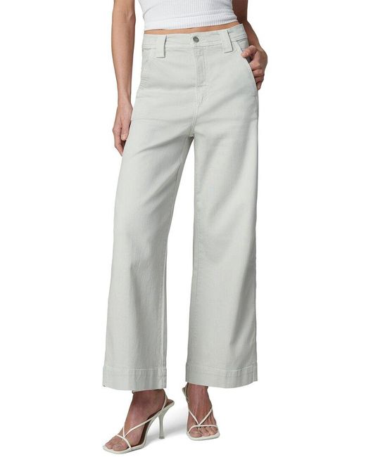 Joe's Jeans Gray The Avery Wide Leg Ankle Jean