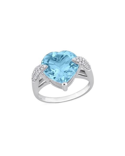 Rina Limor Blue 14k 7.21 Ct. Tw. Diamond & Topaz Ring