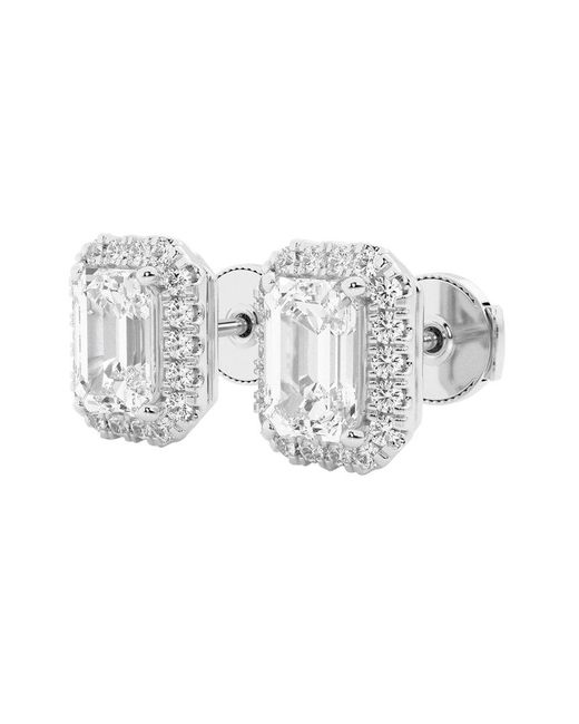 Lab Grown Diamonds Metallic 14k 3.50 Ct. Tw. Lab-grown Diamond Studs