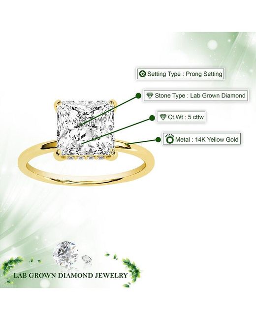 Amairah White 14K.00 Ct. Tw. Lab-Grown Diamond Engagement Ring