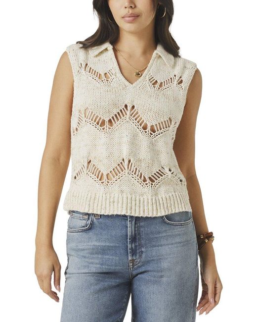 Splendid Blue Lennox Polo Sweater
