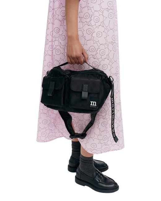 Marimekko Black Marimekko Sling M Unikko Satchel