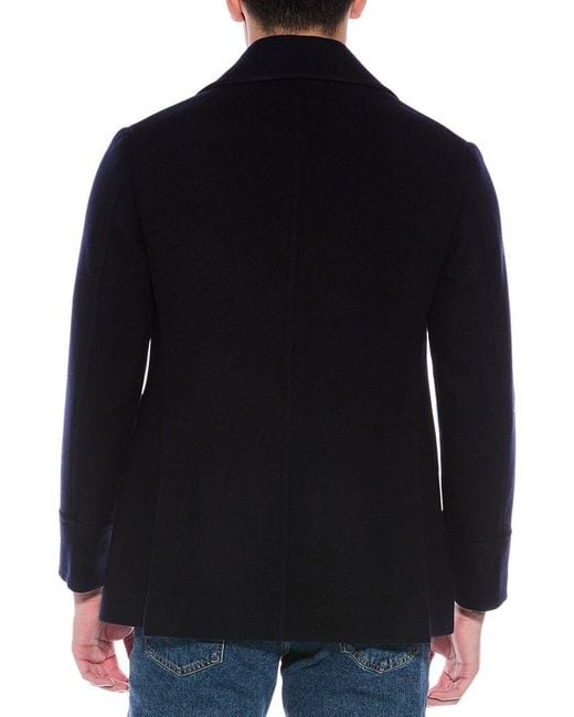 Brunello Cucinelli Blue Wool & Cashmere-Blend Jacket for men