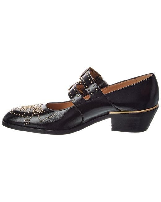 Chloé Black Susanna Leather Pump