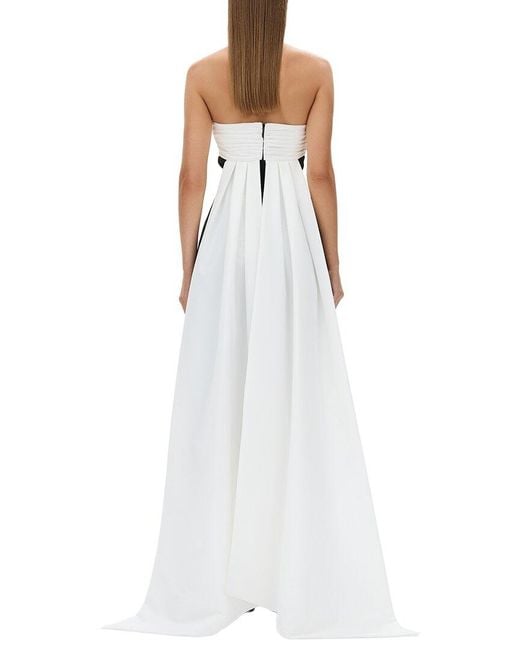 Rachel Gilbert White Odette Column Dress