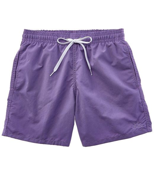 Sundek Purple Elastic Waist Swim Trunk for men