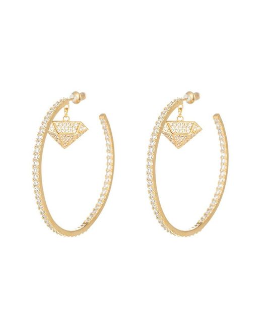 Eye Candy LA Metallic The Luxe Collection Cz Monti Hoops