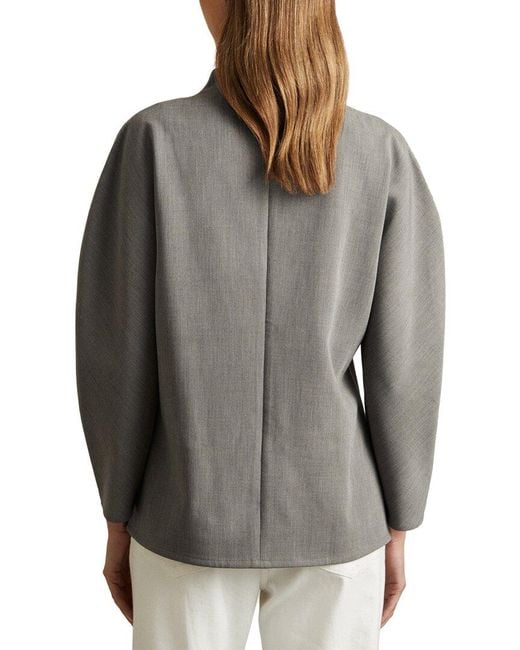 Reiss Gray Markari Sculpted Workwear