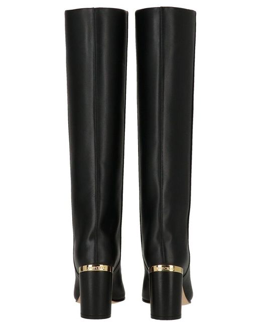 Jimmy Choo Black Jayla 85 Leather Boot