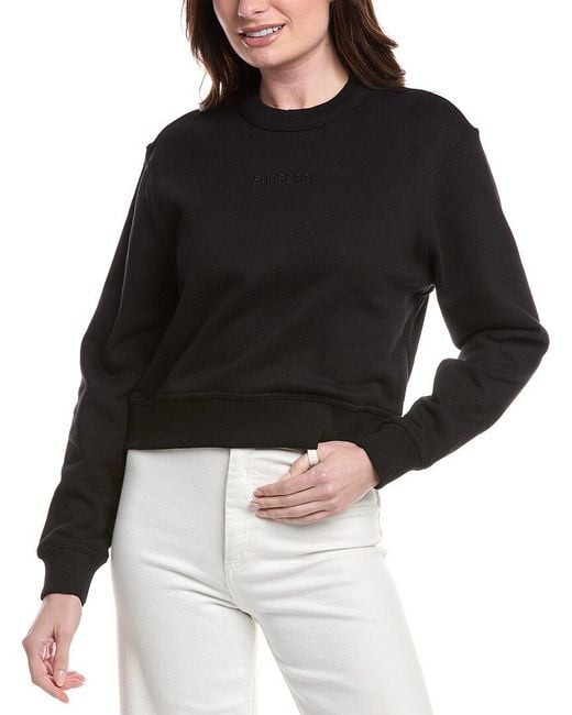 Burberry Black Check Sweatshirt