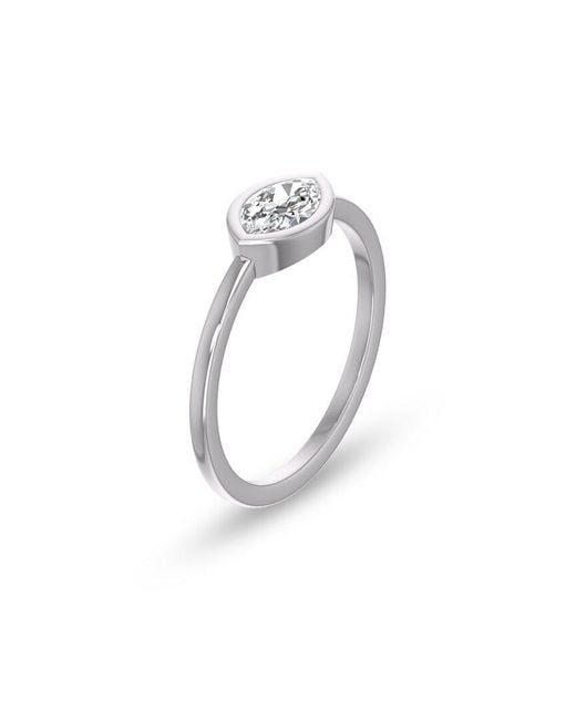 Lab Grown Diamonds White 14K 0.50 Ct. Tw. Lab-Grown Diamond Solitaire Ring