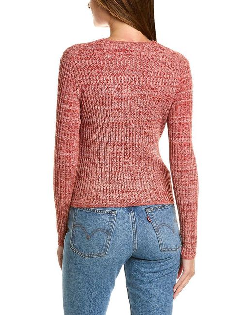Vince Red Marl Top
