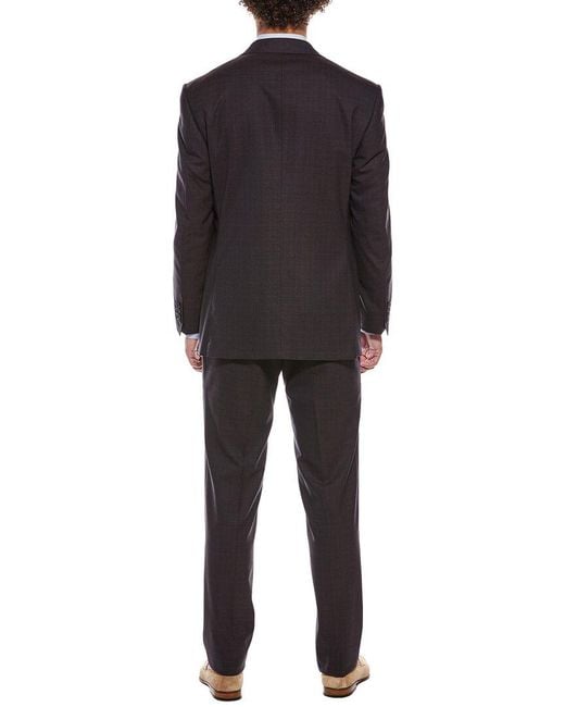 Canali Black 2Pc Wool Suit for men