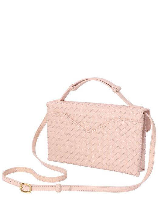 Tiffany & Fred Paris Pink Leather Shoulder Bag