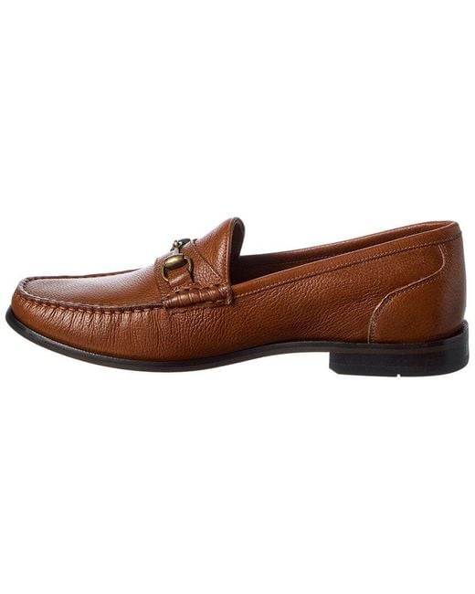 Donald J Pliner Brown Nickolastc Leather Loafer for men