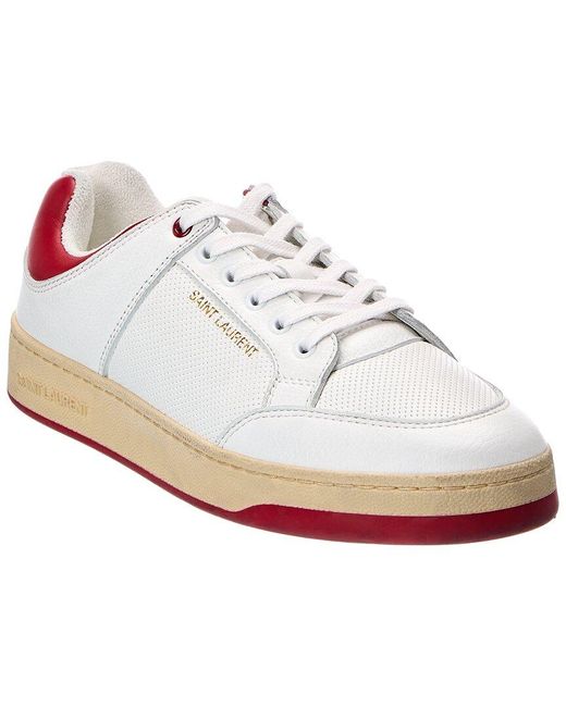 Saint Laurent White Leather Sneaker for men