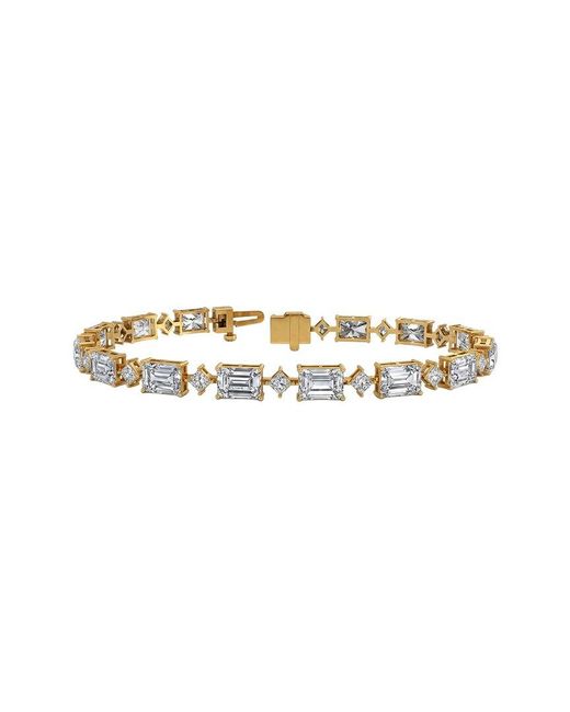 Lab Grown Diamonds White 14K 13.78 Ct. Tw. Lab-Grown Diamond Tennis Bracelet