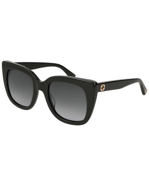 Gucci GG0163SN 51mm Sunglasses in Black | Lyst