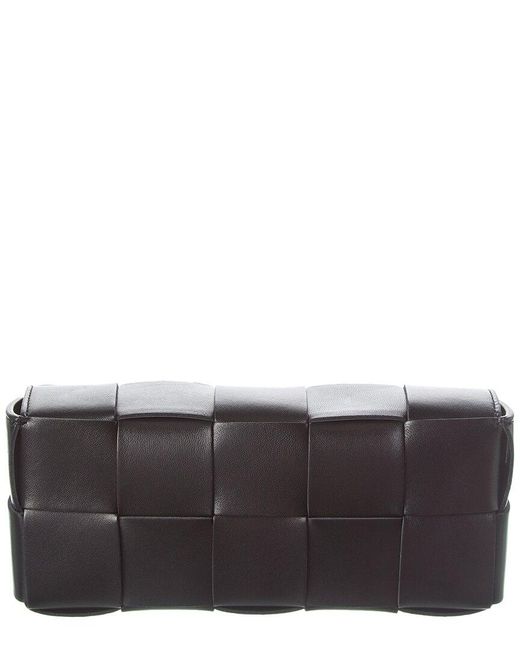 Bottega Veneta Black Intrecciato Mini Leather Shoulder Bag