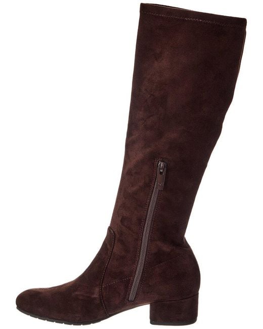 Dune Brown Topsy Suede Boot