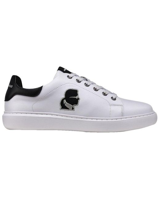 Karl Lagerfeld Metallic Leather Sneaker for men