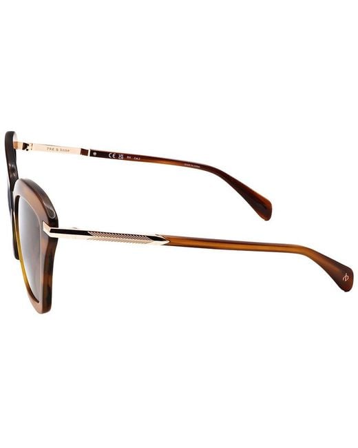 Rag & Bone Brown Rnb1081 53Mm Sunglasses