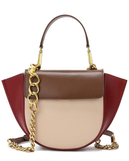 Tiffany & Fred Paris Brown Full-Grain Leather Top-Handle Crossbody