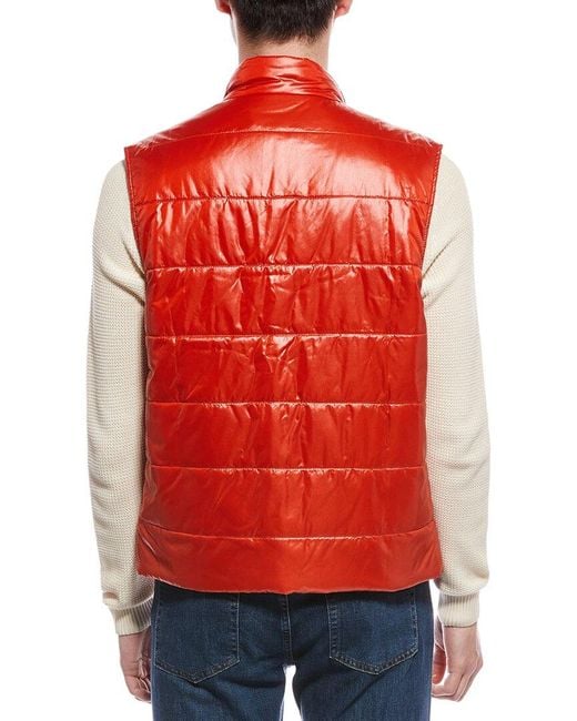 Eleventy Red Vest for men