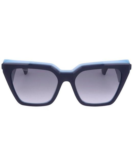 Etro Blue 55Mm Sunglasses